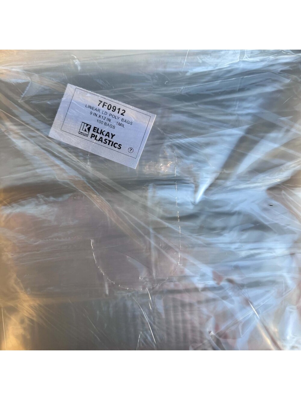 Elkay Clear Linear LD Poly Bags 9x12 1 Mil Open Top 100 Count 7F0912